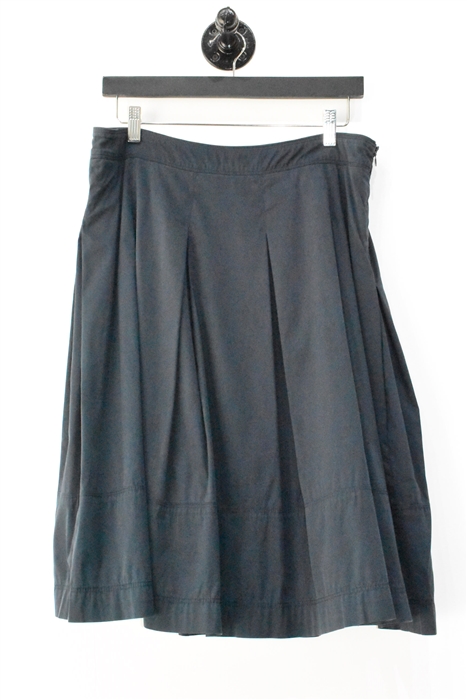 Navy Burberry A-Line Skirt, size L