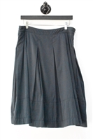 Navy Burberry A-Line Skirt, size L
