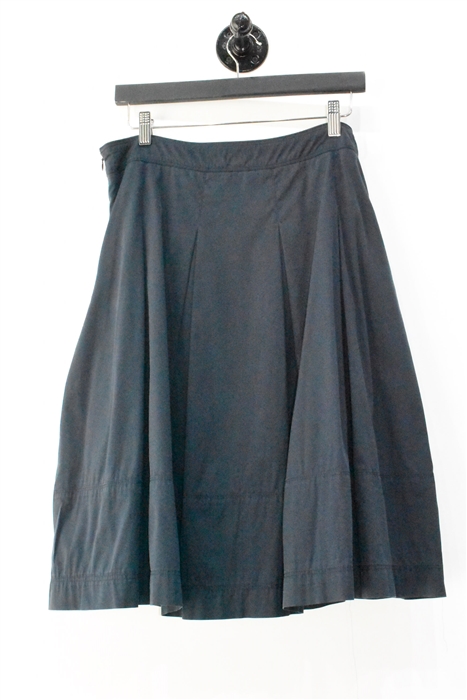 Navy Burberry A-Line Skirt, size L