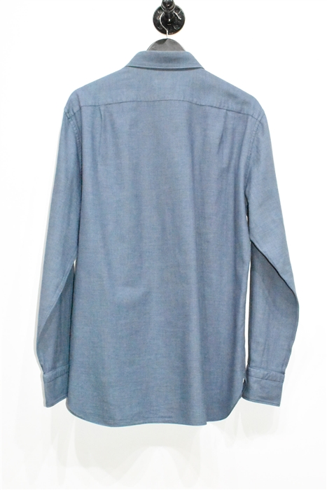 Dusk Blue Ermenegildo Zegna Button Shirt, size L