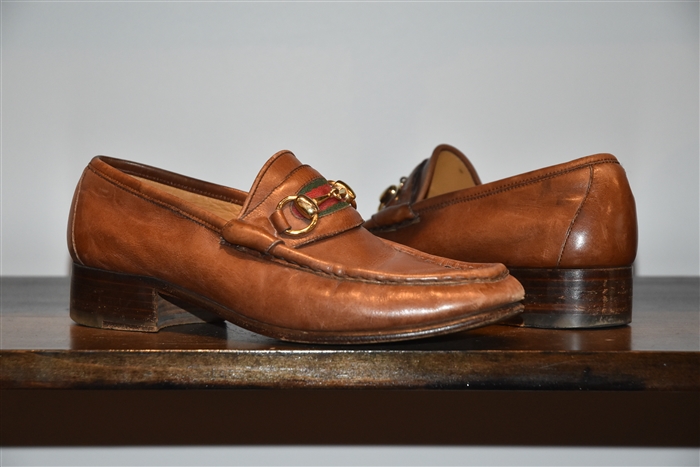 Cognac Gucci - Vintage Loafer, size 7.5