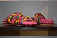 Rainbow Valentino Sandals, size 8