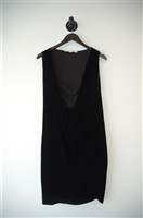 Black Velvet Diane von Furstenberg Faux-Wrap Dress, size L