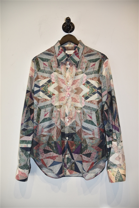 Patchwork Alexander McQueen Button Shirt, size L