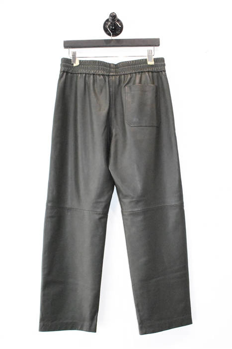 Bottle Green Max Mara - Weekend Leather Trousers, size 10