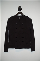 Basic Black Pink Tartan Zippered Sweater, size XS
