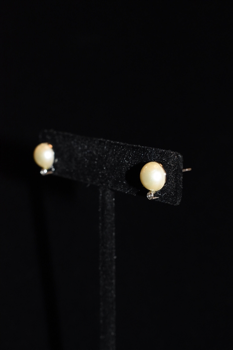 Rhodium Nina Ricci - Vintage Earrings, size O/S