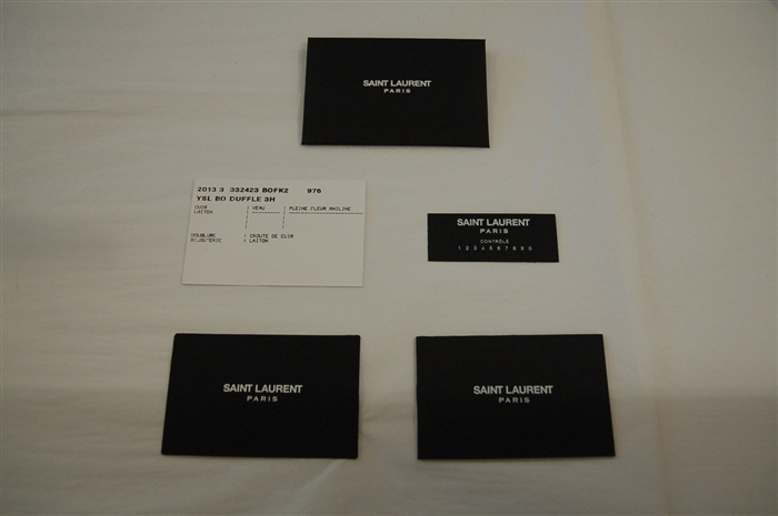 Black Leather Saint Laurent Duffel, size L