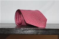 Raspberry Hermes Tie, size O/S