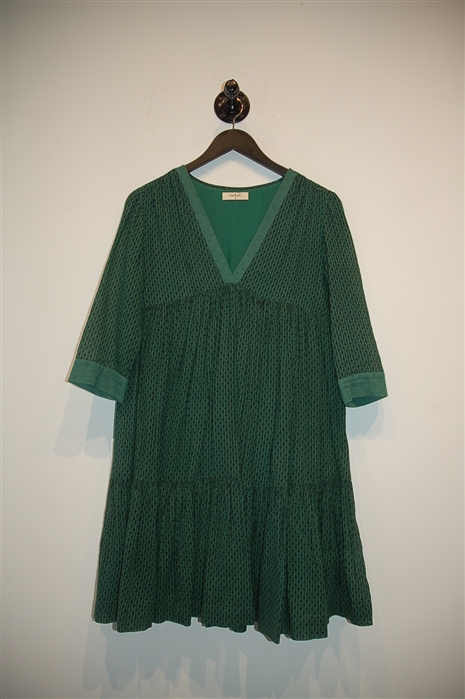 Green & Black Ba&sh A-Line Dress, size XS