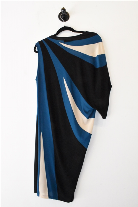 Black & Blue Jean Paul Gaultier Jersey Dress, size 10