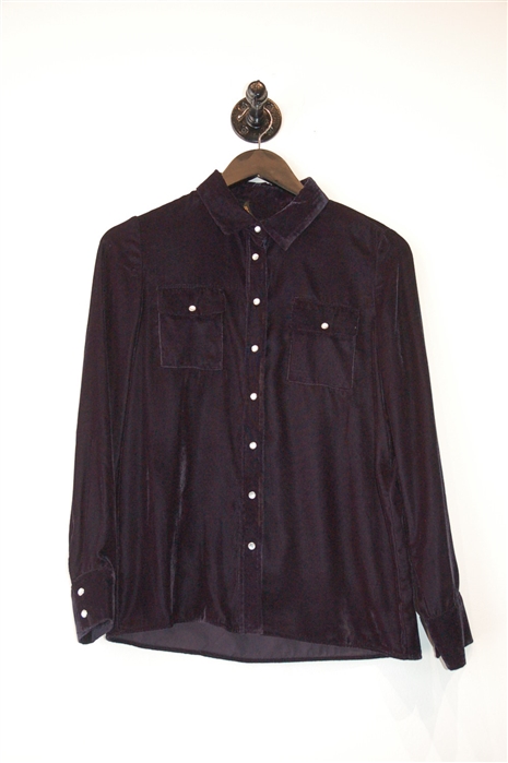 Midnight Blue Maje Shirt, size S