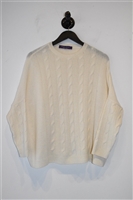 Cream Ralph Lauren - Purple Label Cashmere Sweater, size M