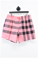 Pink Check Burberry Swim Trunks, size 30