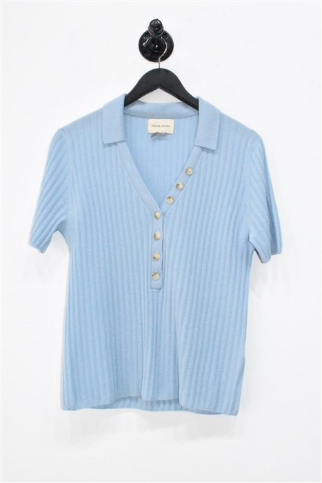 Powder Blue Loulou Studio Polo, size M