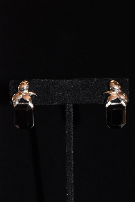 Rhodium Nina Ricci - Vintage Earrings, size O/S