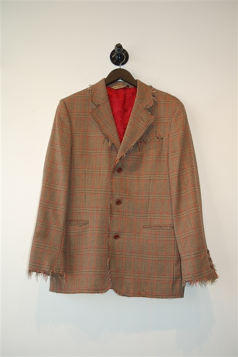 Glen Plaid Oliver Spencer Blazer, size 40