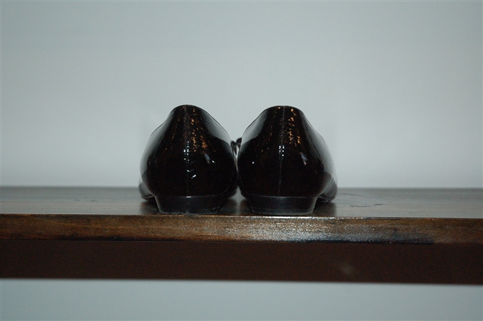 Black Patent Lanvin Flats, size 8.5