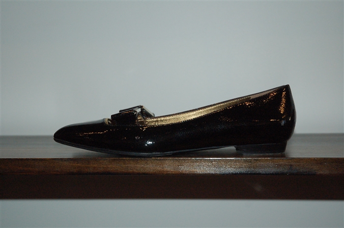 Black Patent Lanvin Flats, size 8.5