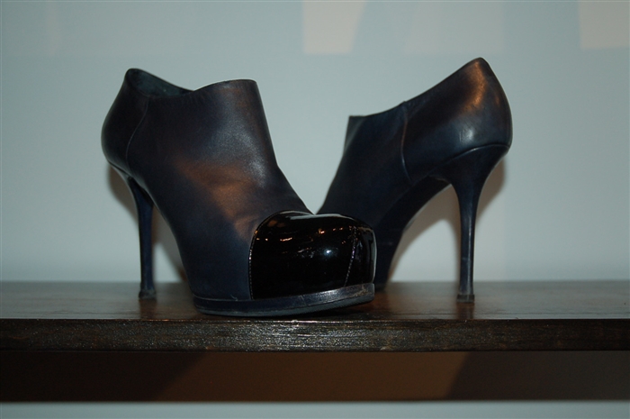 Navy Saint Laurent Booties, size 10
