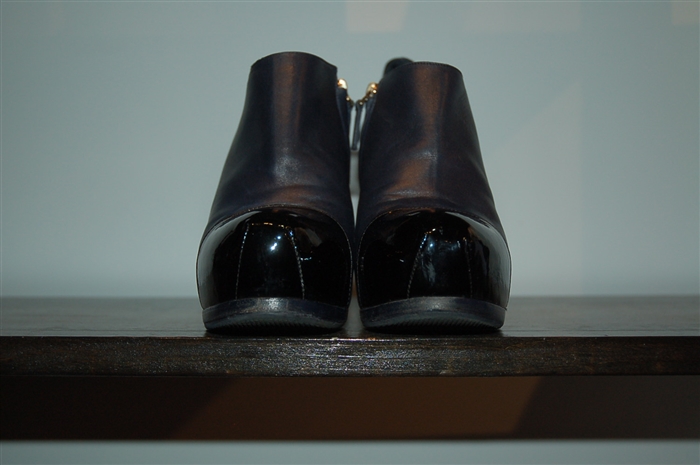 Navy Saint Laurent Booties, size 10