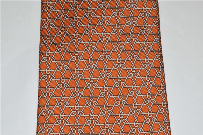 Tangerine Hermes Tie, size O/S