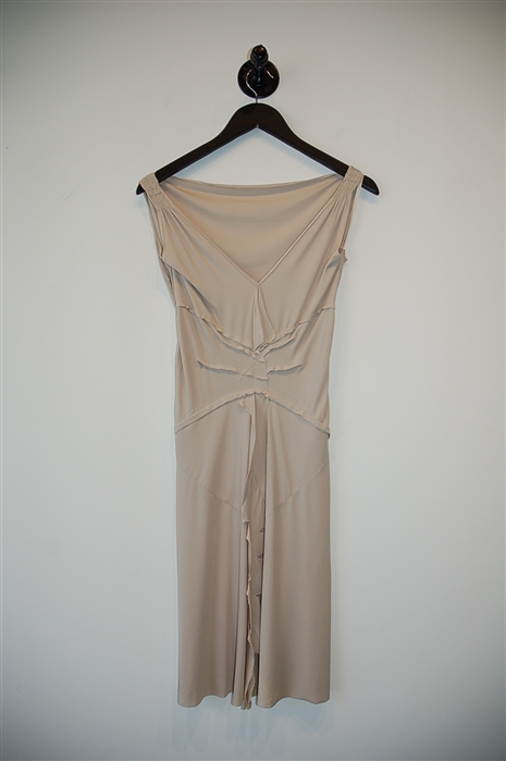 Pale Beige Costume National Jersey Dress, size 6