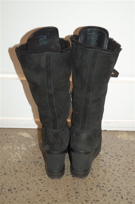 Black Suede Prada Tall Boots, size 10