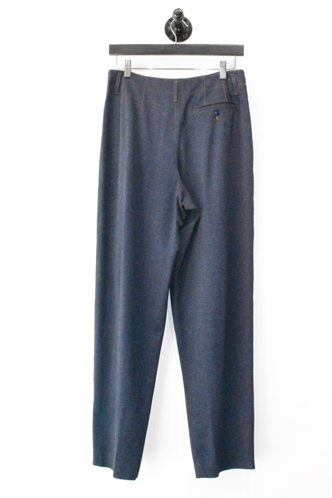 Dark Denim Giorgio Armani Wide-Leg Trousers, size 6