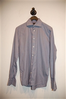 Navy & White Duchamp Button Shirt, size S