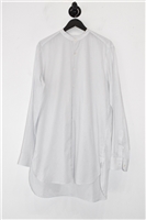 White Stripe Dries van Noten Button Shirt, size L