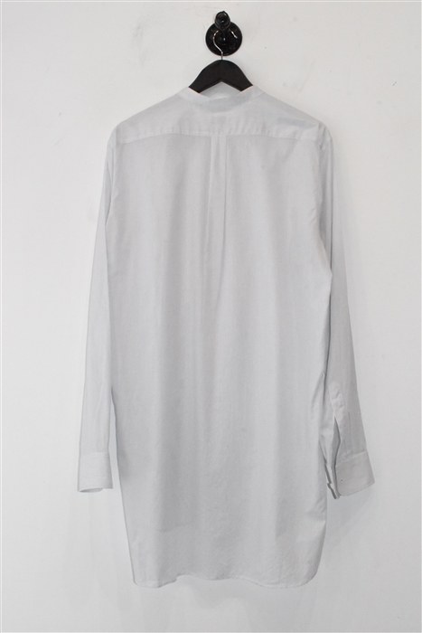 White Stripe Dries van Noten Button Shirt, size L
