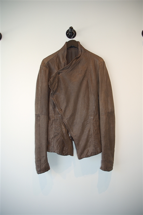 Mottled Brown Julius Leather Jacket, size L