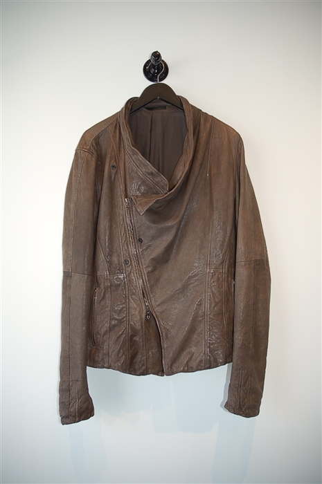Mottled Brown Julius Leather Jacket, size L