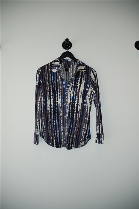 Blue Tones Pink Tartan Button Shirt, size XS