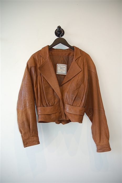 Saddle Brown Christian Dior - Vintage Leather Jacket, size L