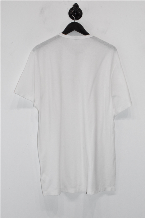 Soft White James Perse Henley, size L
