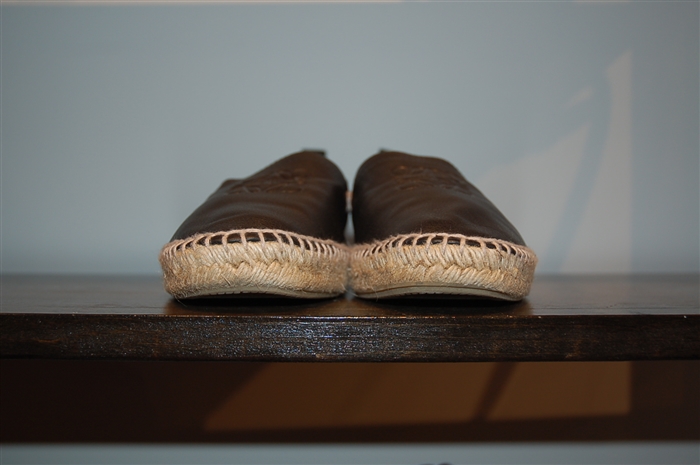 Black & Green Loewe Espadrilles, size 8