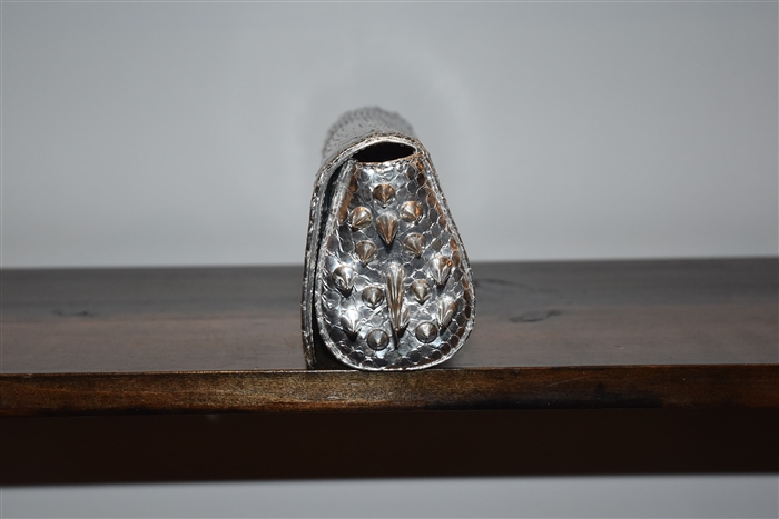 Metallic Silver Christian Louboutin Clutch, size S