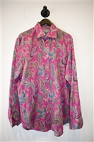 Paisley Etro Button Shirt, size XL