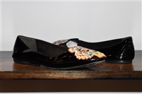 Black Patent Kenzo Flats, size 7.5