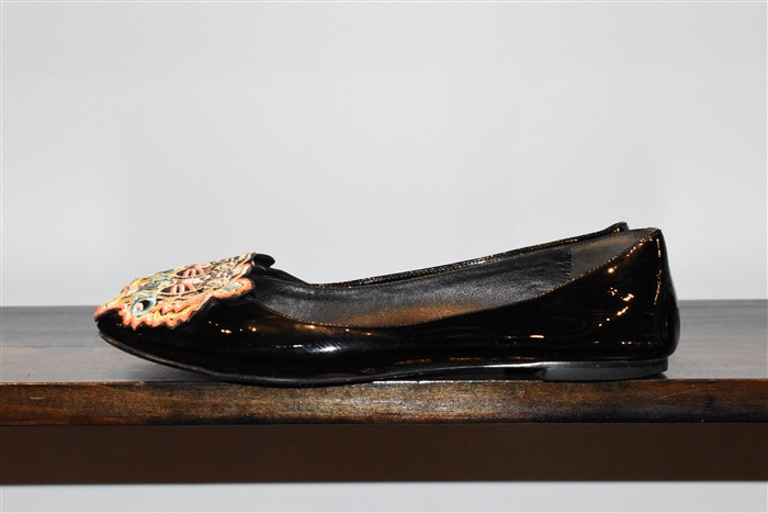 Black Patent Kenzo Flats, size 7.5