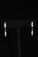 Rhodium Nina Ricci - Vintage Earrings, size O/S