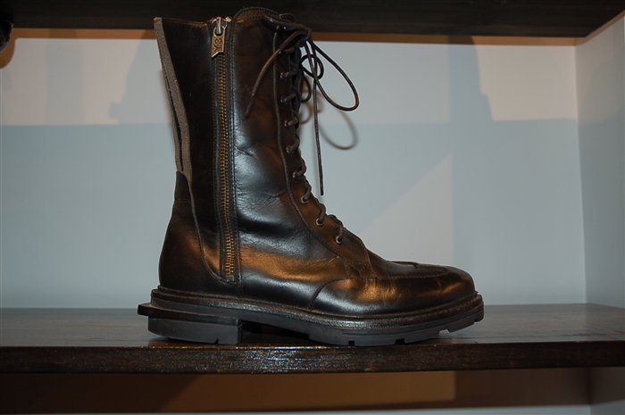 Black Leather Y-3 - Yohji Yamamoto Boots, size 6.5