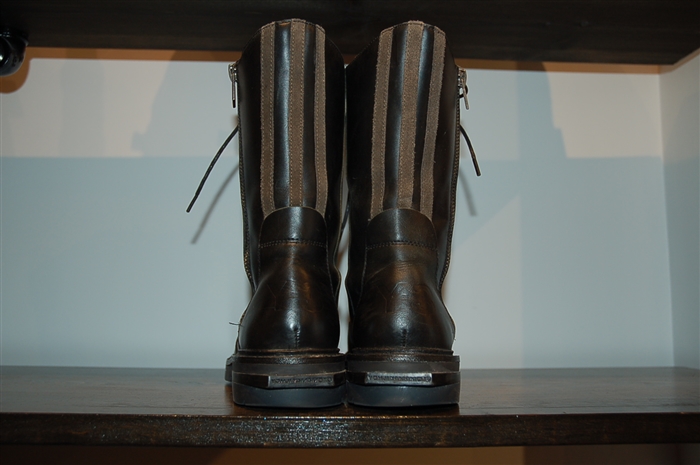 Black Leather Y-3 - Yohji Yamamoto Boots, size 6.5