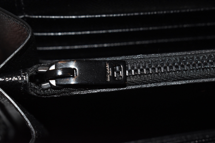 Black Leather Saint Laurent Wallet on Chain, size S