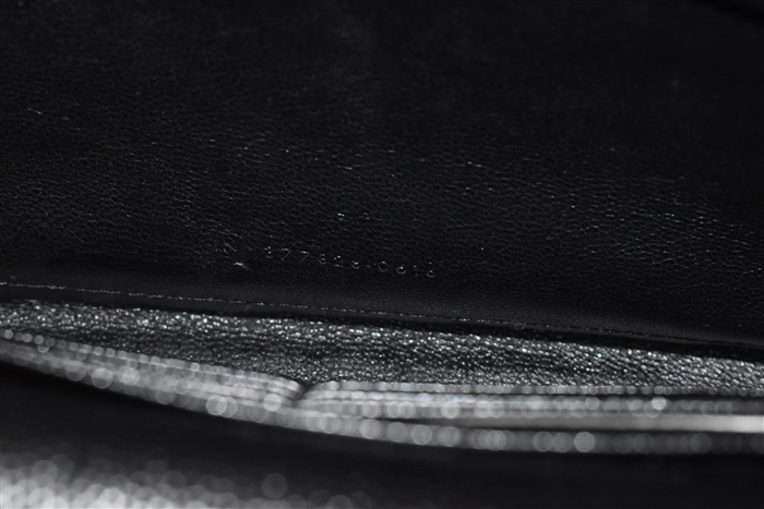 Black Leather Saint Laurent Wallet on Chain, size S