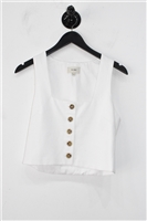 Soft White DL1961 Cropped Top, size S