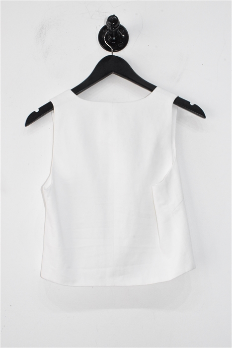 Soft White DL1961 Cropped Top, size S