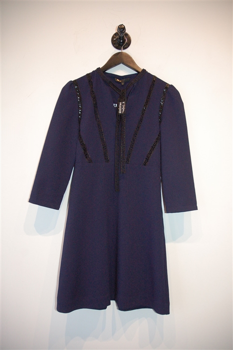 Navy Maje A-Line Dress, size S